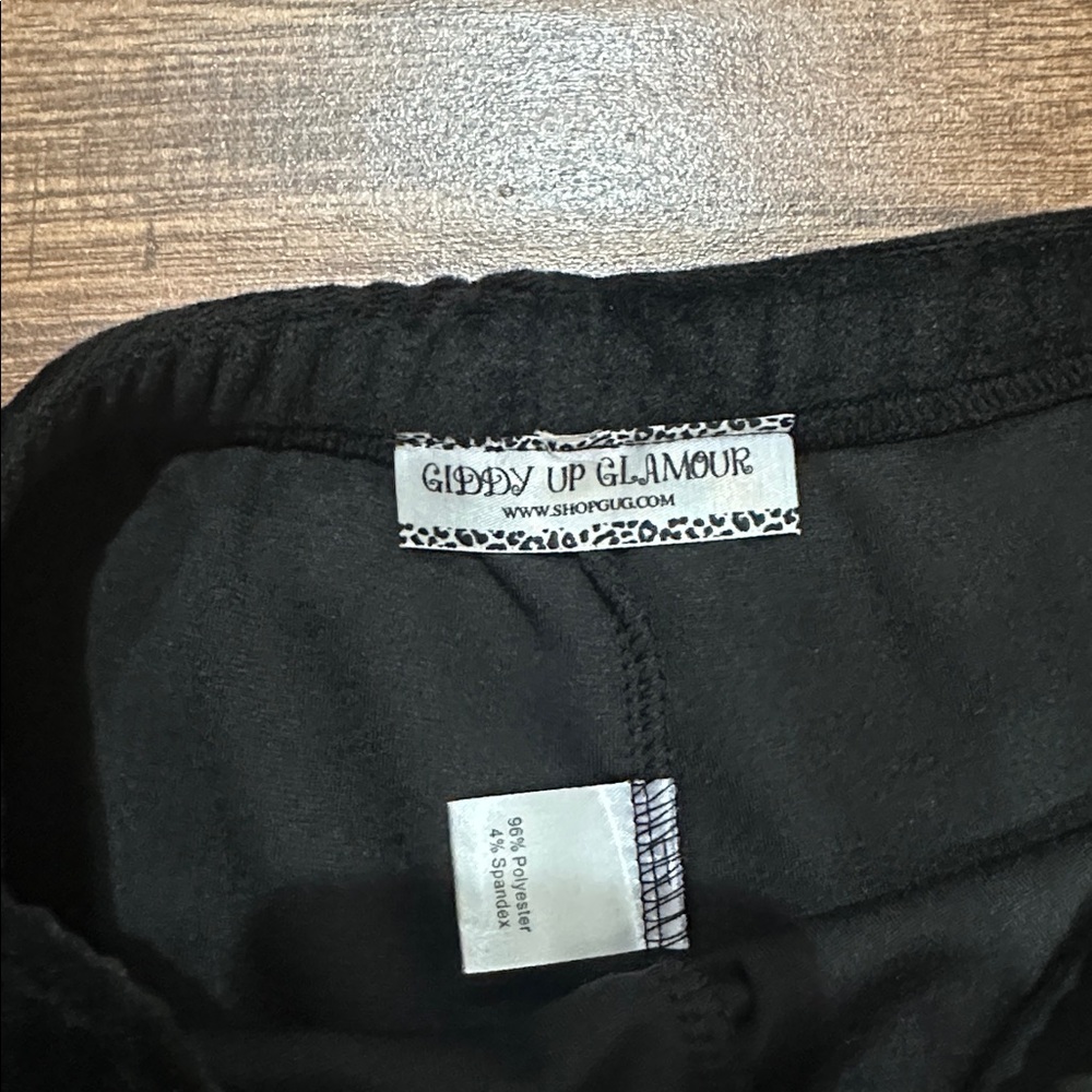 Black velvet bell bottoms size small - Picture 2 of 5